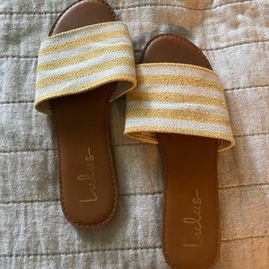 Pastel yellow sandal